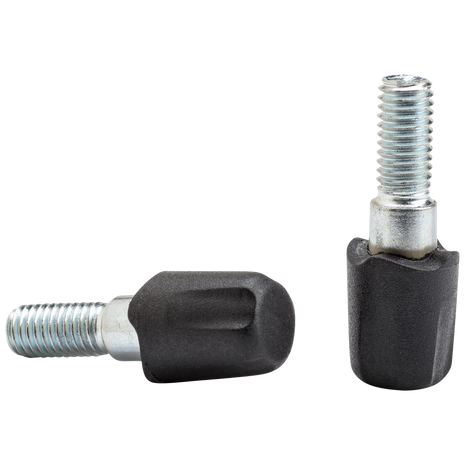 Tech Tip - Rubber by Black Diamond in black, durable replacement pole tips for hard surfaces with non-marking grip and trail protection