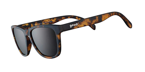 Bosley's Basset Hound Dreams by Goodr, tortoiseshell frame sunglasses with dark lenses, fun, bold style inspired by the King of Hounds.