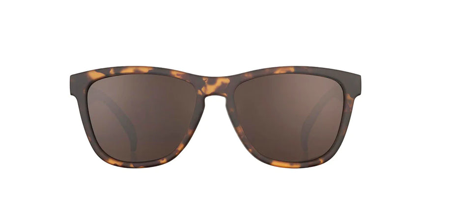 Bosley's Basset Hound Dreams by Goodr in tortoiseshell with brown lenses, lightweight glasses inspired by the King of Hounds ideal for everyday use