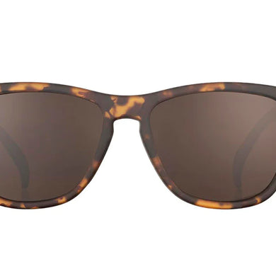 Bosley's Basset Hound Dreams by Goodr in tortoiseshell with brown lenses, lightweight glasses inspired by the King of Hounds ideal for everyday use