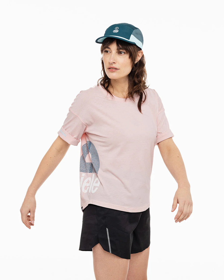 ALZCap SC - C Plus by Ciele in teal and gray, lightweight running cap with COOLmatic mesh for breathability and fitted low-profile design