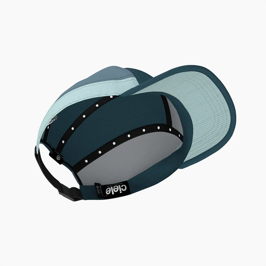 ALZCap SC - C Plus by Ciele in blue shades with COOLmatic mesh, low profile breathable running cap ideal for active outdoor use