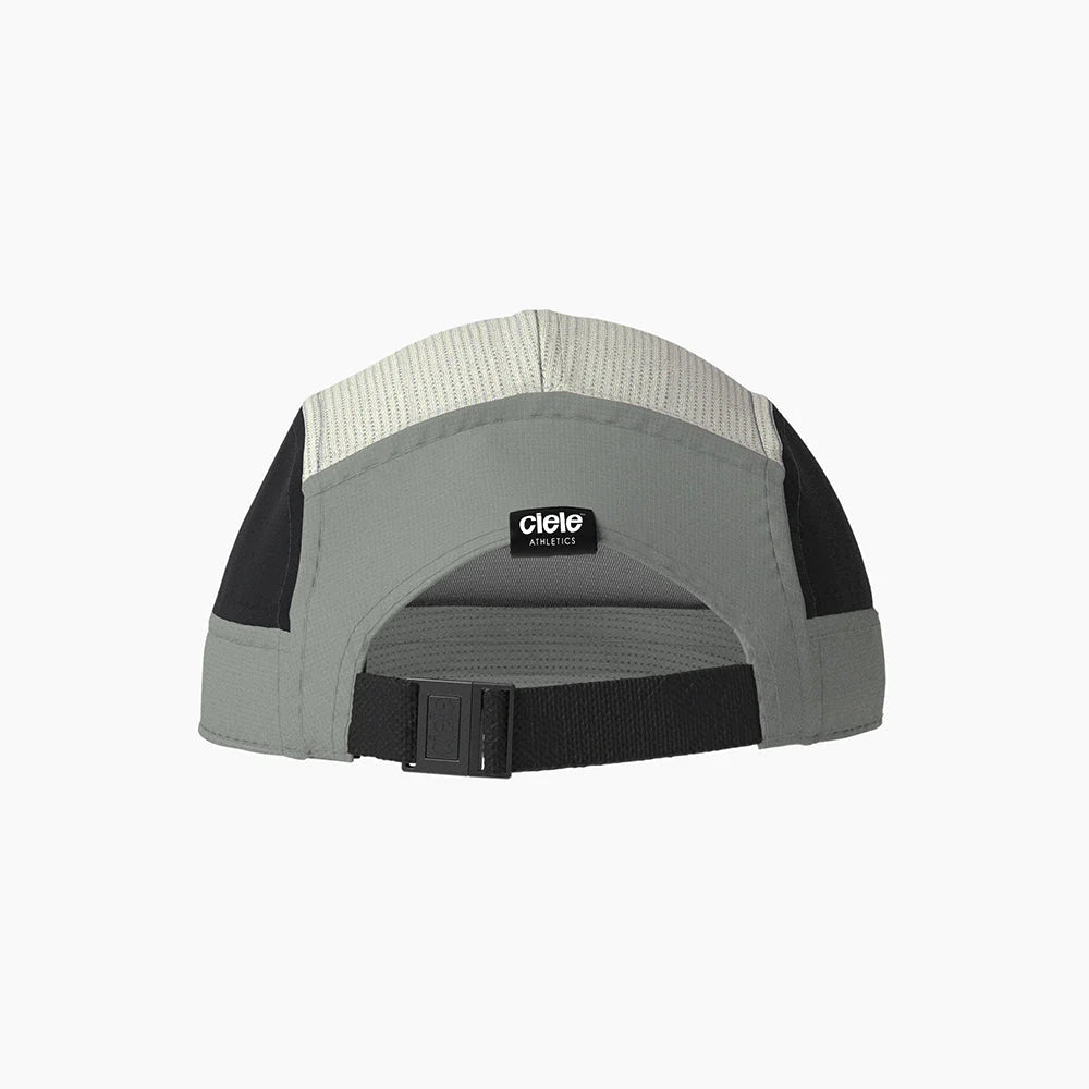 GOCap - C Plus Box by Ciele in grey black and cream lightweight soft brim running cap with adjustable strap for road racing and daily runs