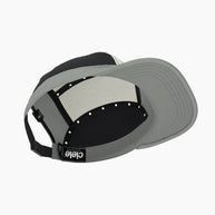 GOCap - C Plus Box by Ciele in black and grey lightweight reflective soft brim run cap, machine washable for running and outdoor use in Canada