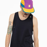 GOCap - C Plus Box by Ciele in purple yellow and teal soft brim running cap lightweight reflective machine washable ideal for running