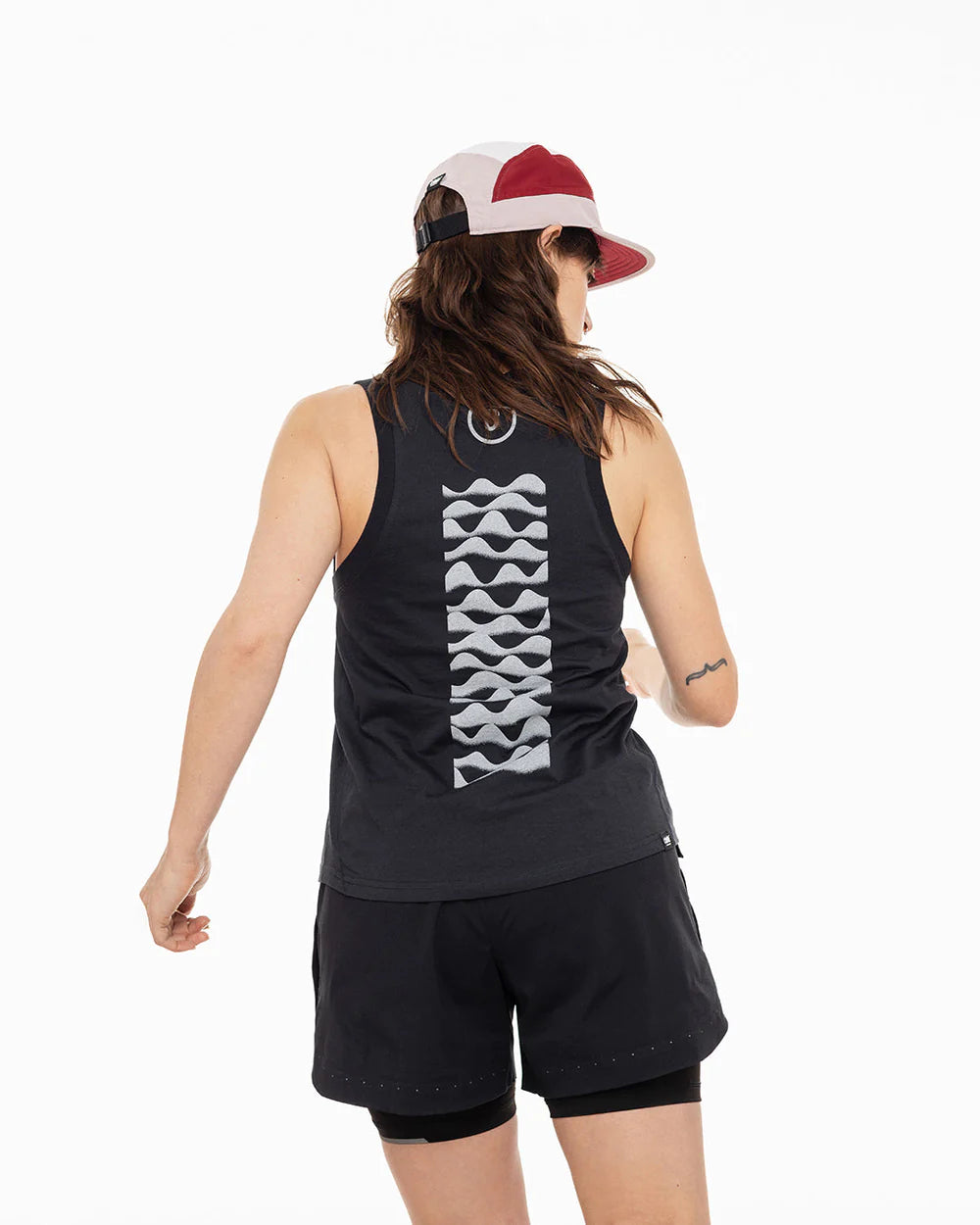 GOCap - C Plus Box by Ciele in red and white, lightweight reflective soft brim run cap for running and outdoor use in Canada