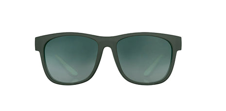Mint Julep Electroshocks by Goodr in dark green, lightweight glasses designed for active outdoor use and workout recovery.