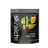 Super High-Carb Sport Drink Mix lemon lime by Skratch Labs, high-calorie carb drink mix for endurance athletes needing extra fuel