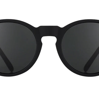 It's Not Black, It's Obsidian by Goodr, obsidian black glasses with volcanic rock-inspired design, lightweight and durable for outdoor use