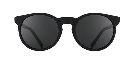 It's Not Black, It's Obsidian by Goodr, obsidian black glasses with volcanic rock-inspired design, lightweight and durable for outdoor use