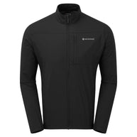 Featherlite Jacket - Men by Montane in black, lightweight windproof breathable jacket ideal for fast mountain days and outdoor running