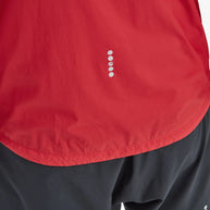 Featherlite Jacket - Men by Montane in red, lightweight windproof breathable jacket for fast mountain running and outdoor use