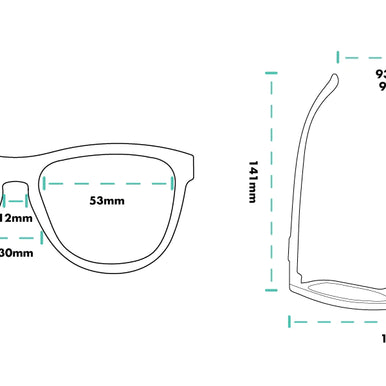 Donkey Goggles by Goodr in black and clear, lightweight glasses with speed, agility, and accuracy features ideal for running.