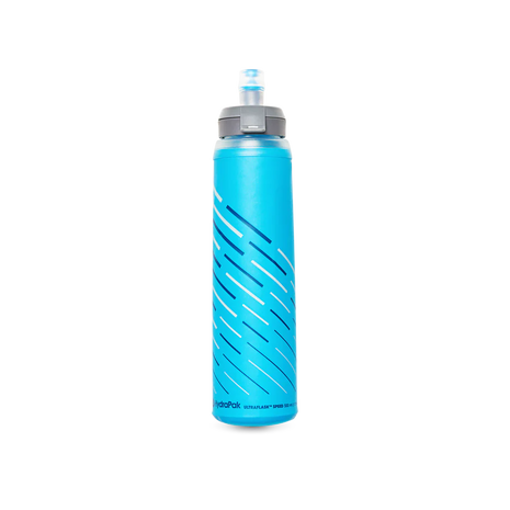 Ultraflask Speed 500 ml by Hydrapak in blue lightweight pliable hydration bottle ideal for running and outdoor use