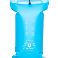 Velocity Reservoir by Hydrapak in blue, lightweight 1.5L hydration reservoir with ergonomic slide-seal top for running and outdoor use