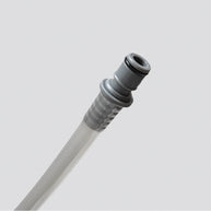 Hydraflex Tube by Hydrapak in clear with grey connector, taste-free TPU, non-kinking hydration tube for fresh water flow