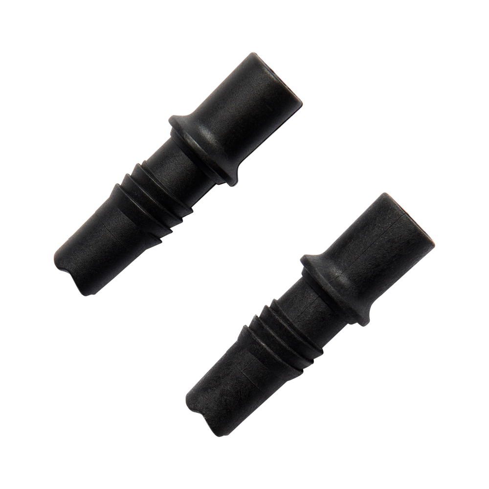 Distance Tech Tips by Black Diamond in black, replacement carbide and rubber tips for 2022 Distance series running and trekking poles