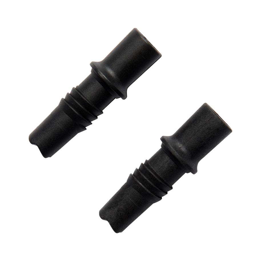 Distance Tech Tips by Black Diamond in black, replacement carbide and rubber tips for 2022 Distance series running and trekking poles