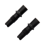Distance Tech Tips by Black Diamond in black, replacement carbide and rubber tips for 2022 Distance series running and trekking poles