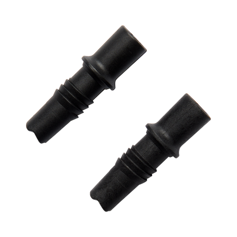Distance Tech Tips by Black Diamond in black, replacement carbide and rubber tips for 2022 Distance series running and trekking poles