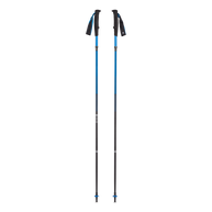 Distance Carbon Z Poles by Black Diamond in blue and black, lightweight 100% carbon foldable poles for fast travel and running store use.