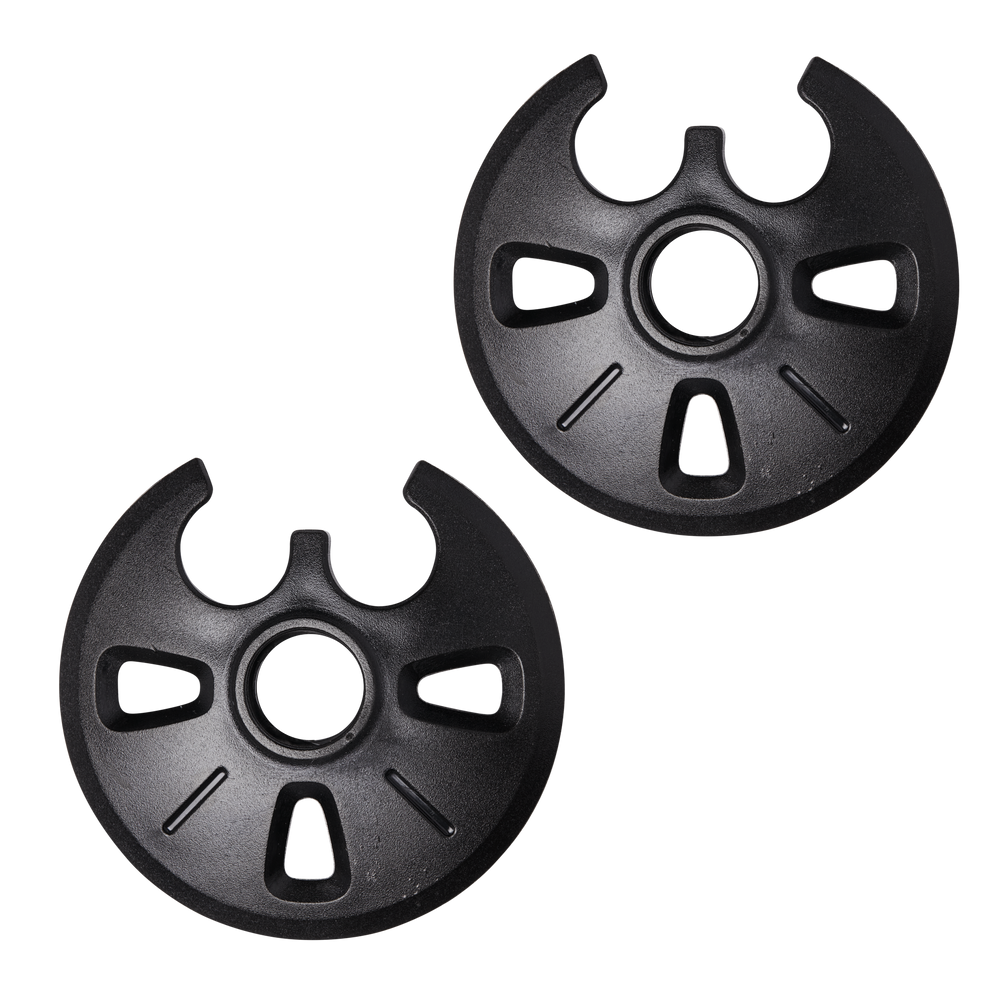 Distance Baskets Large With Clip by Black Diamond in black, spare parts for trekking poles, designed for outdoor hiking use