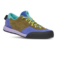 Prime Shoes - Women - FINAL SALE by Black Diamond in green, blue, and purple suede with durable sole and weather-resistant comfort for lifestyle and outdoor use