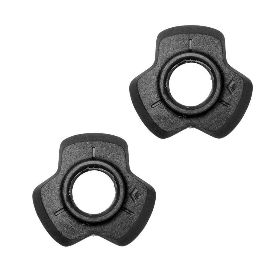 Distance Baskets Small by Black Diamond in black, durable pole accessories compatible with all Distance Series Poles for outdoor use