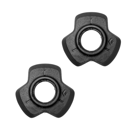 Distance Baskets Small by Black Diamond in black, durable pole accessories compatible with all Distance Series Poles for outdoor use