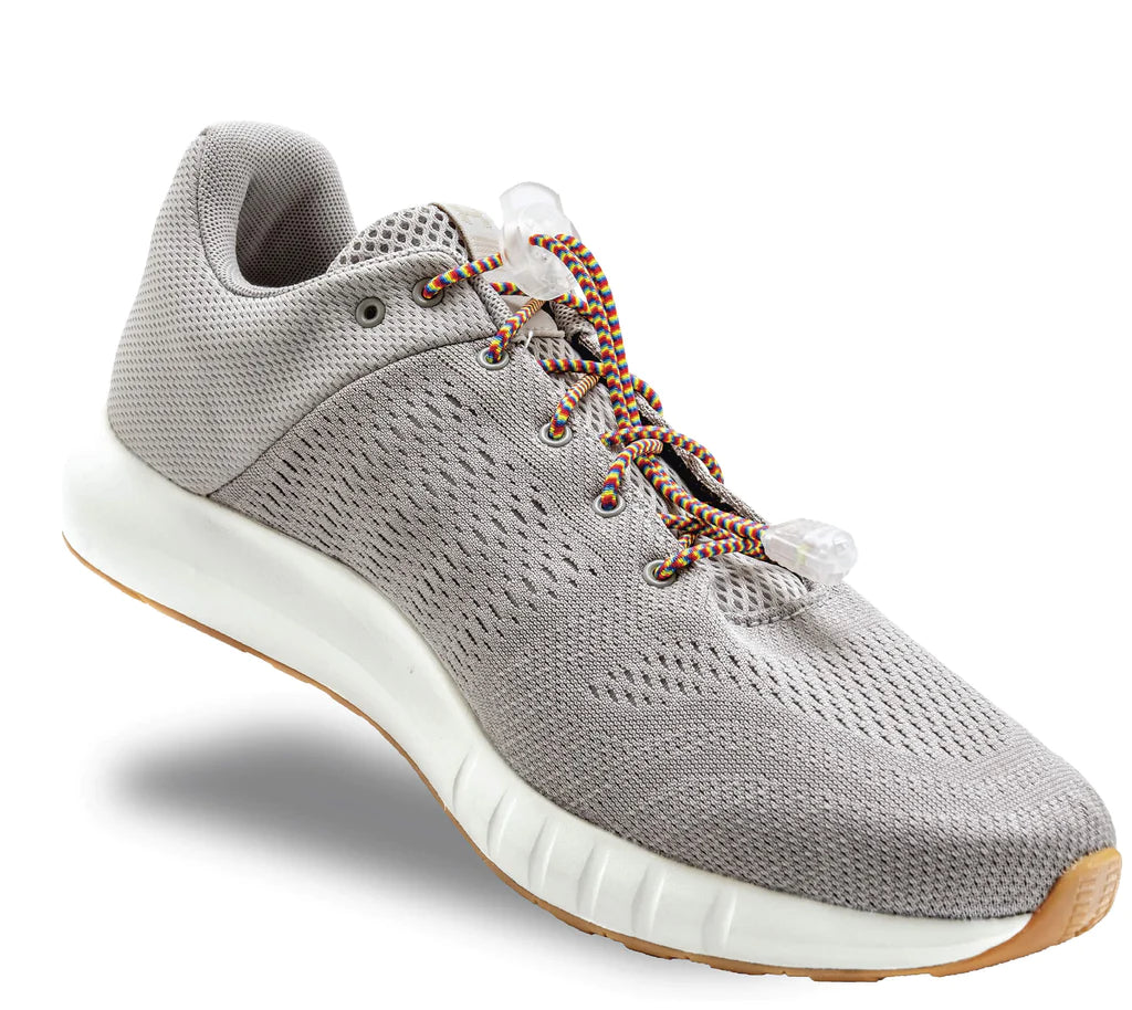 Lock Laces - No Tie Shoelaces in multicolor with double eyelet lock, easy install, one size fits all, ideal for running and everyday use
