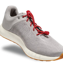 Lock Laces - No Tie Shoelaces in red with double eyelet lock, easy install, one size fits all for convenient outdoor and running use