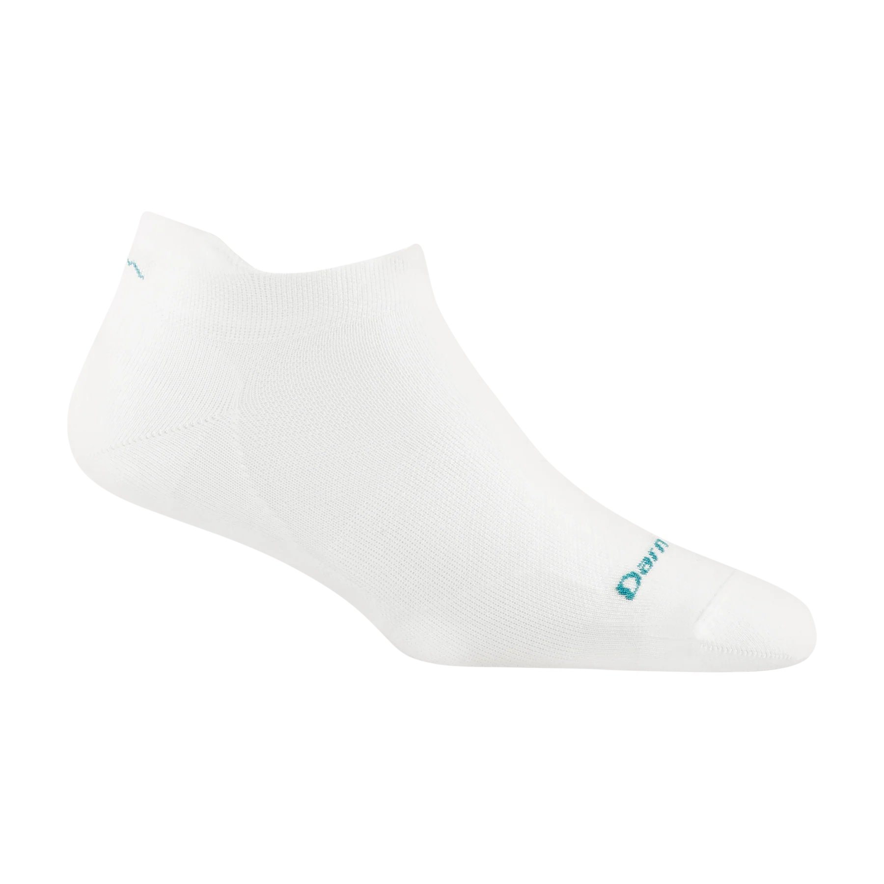 Run No Show Tab Ultra-Lightweight Running Sock - Women by Darn Tough in white, Merino wool, sweat-wicking, blister protection